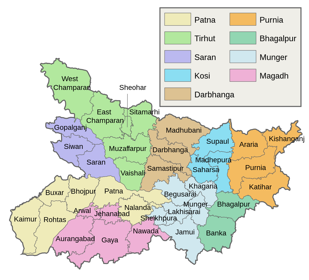 List of Districts of Bihar